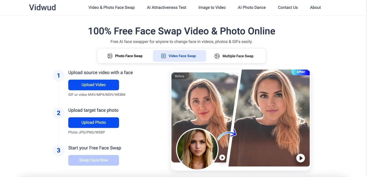 Vidwud AI Swap Face Video