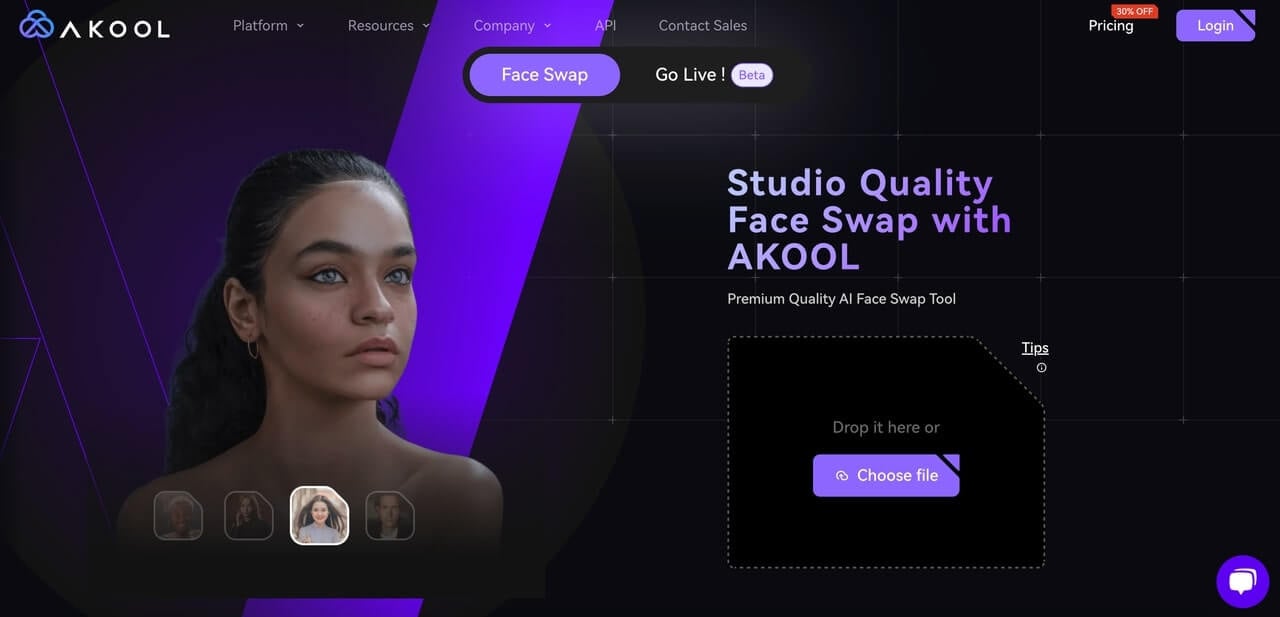 AKOOL AI Face Swap of Video