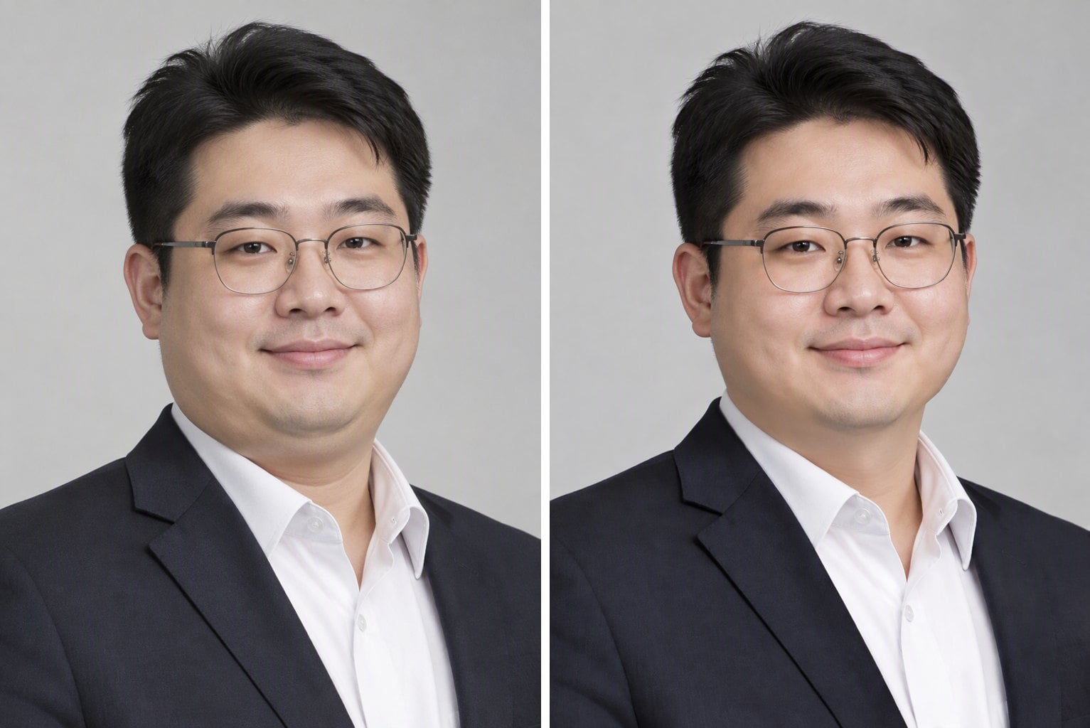 Business-Profilfoto - Doppelkinn entfernen