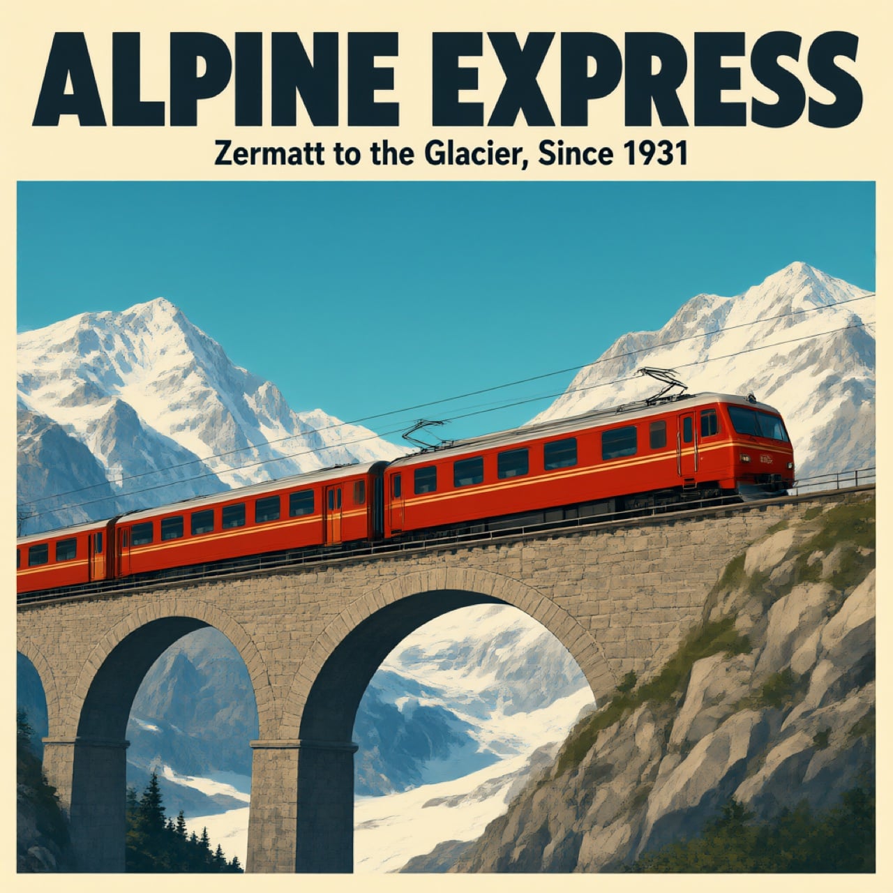 Retro-Reiseplakat