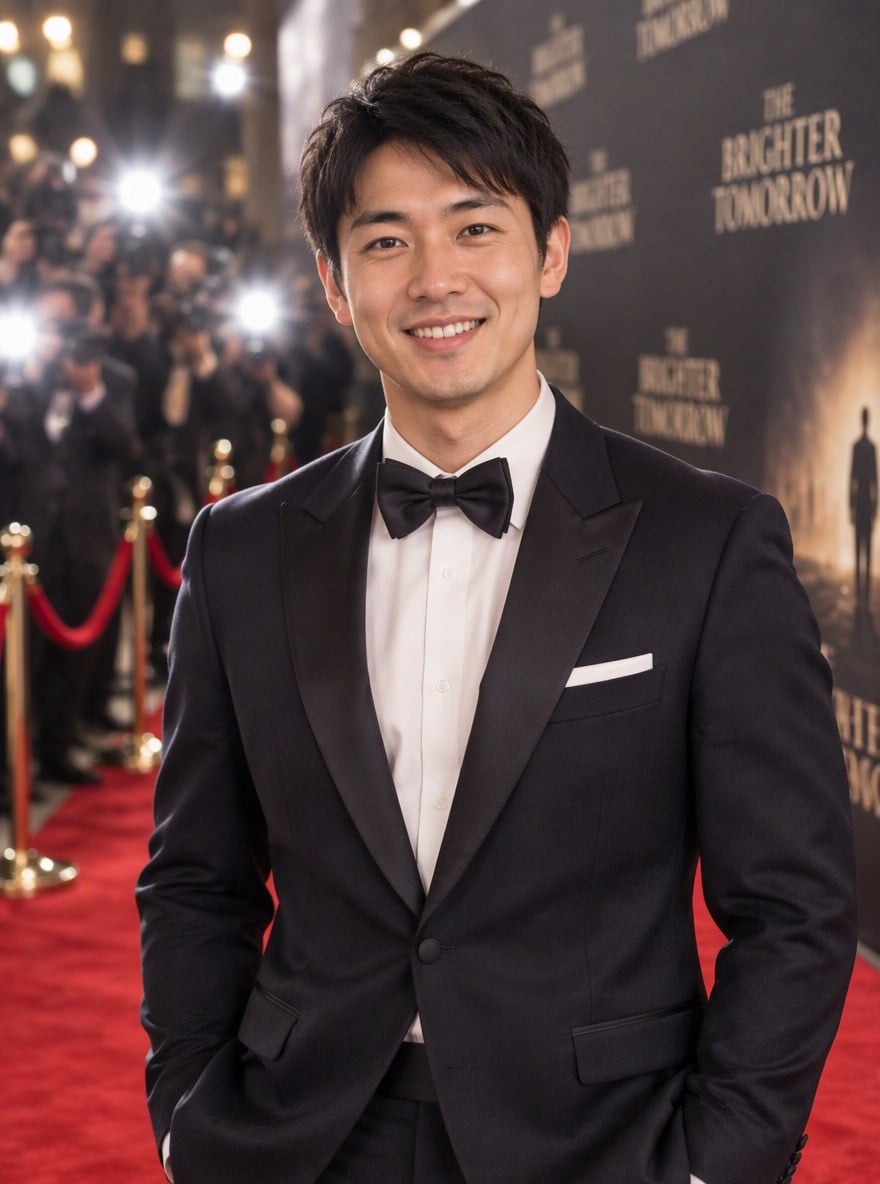Smoking black tie - Generatore di foto sul red carpet con IA