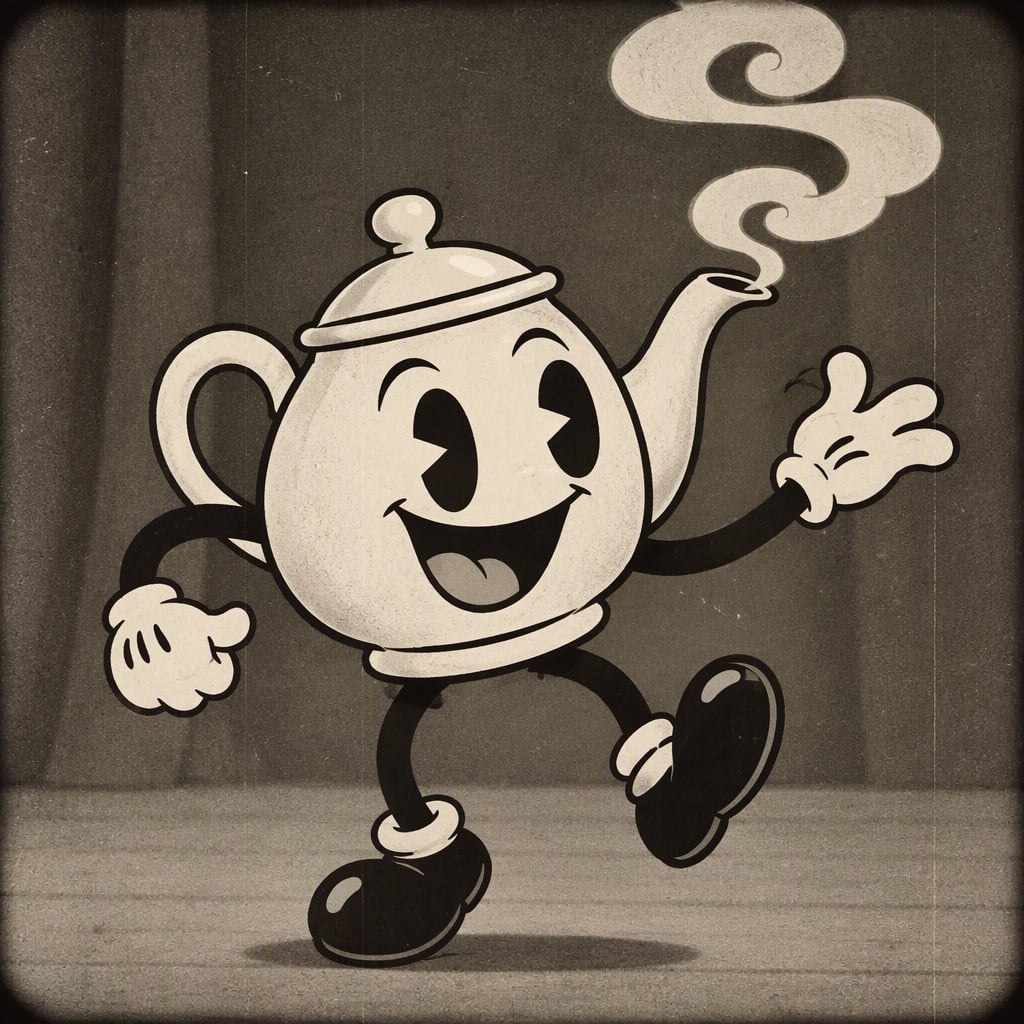 Rubber-Hose Teapot