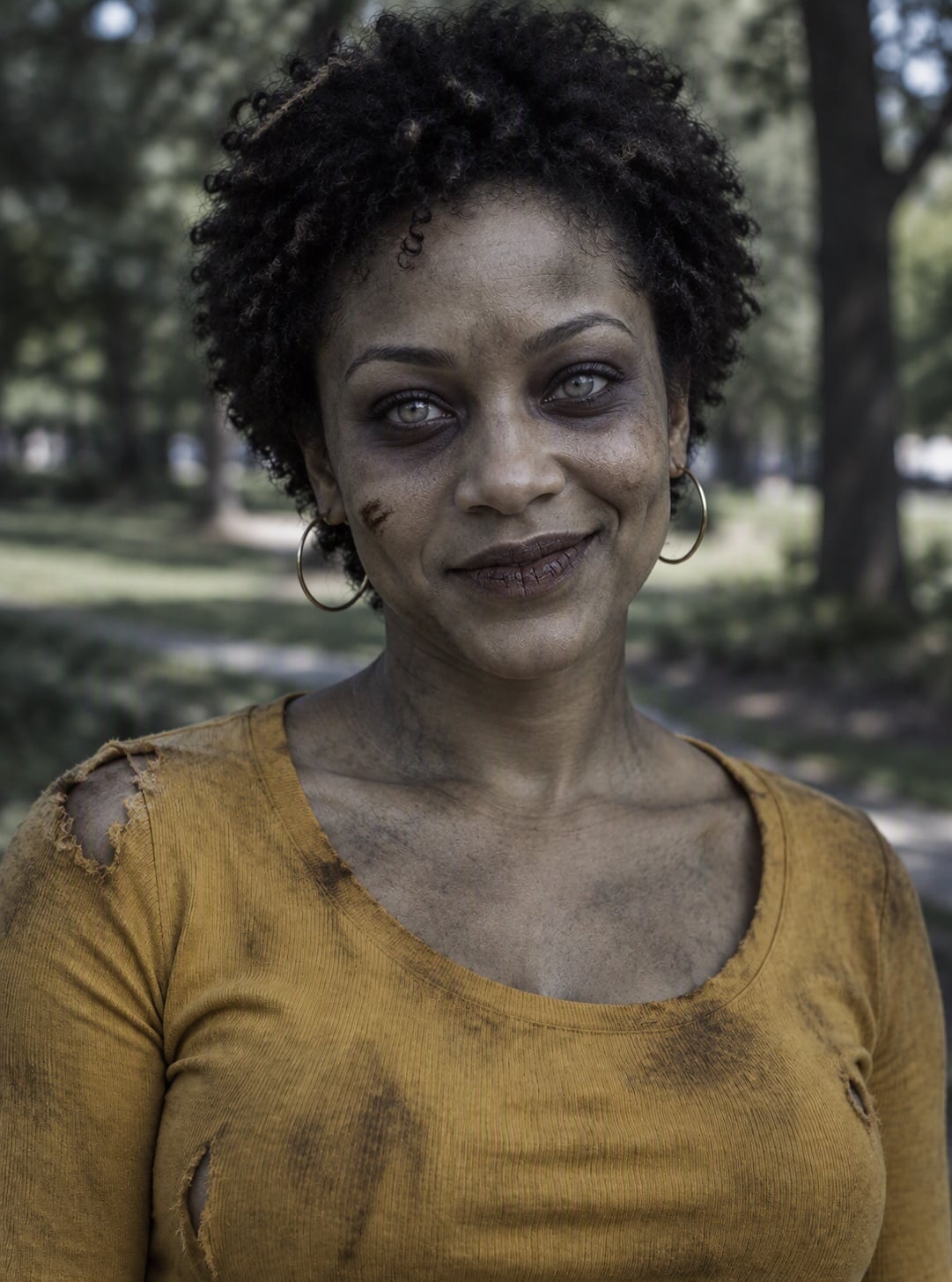Park Portrait - AI Zombie Filter