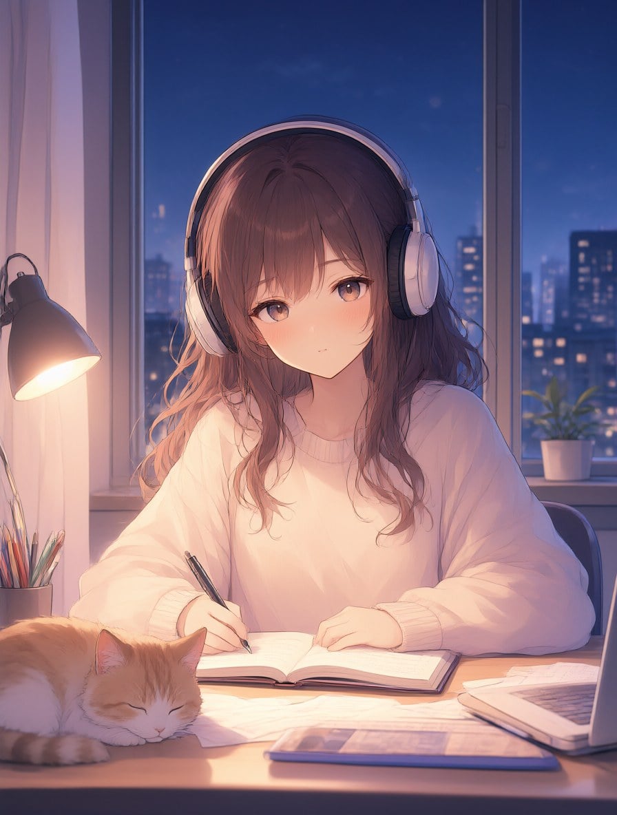 Notte di studio lo-fi