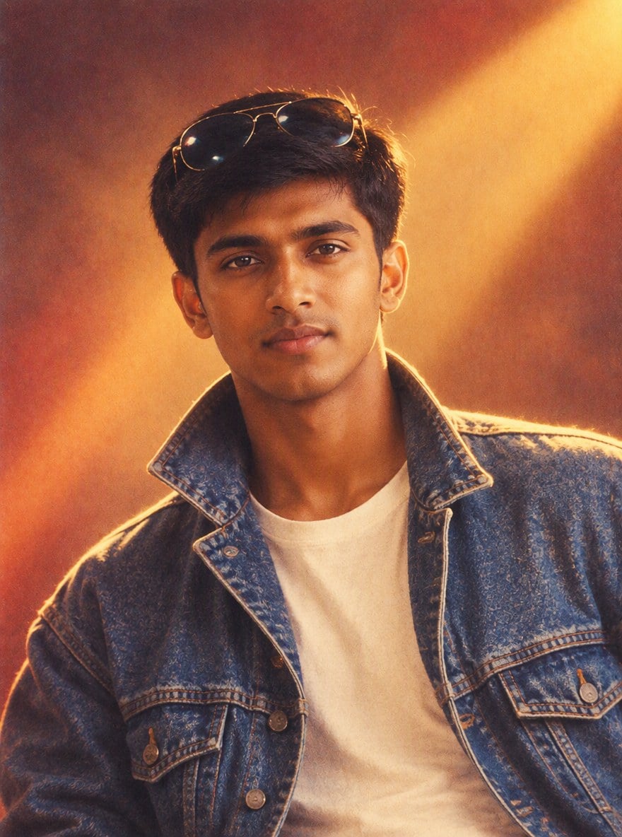 Poster Bollywood anni '90 (ragazzo)