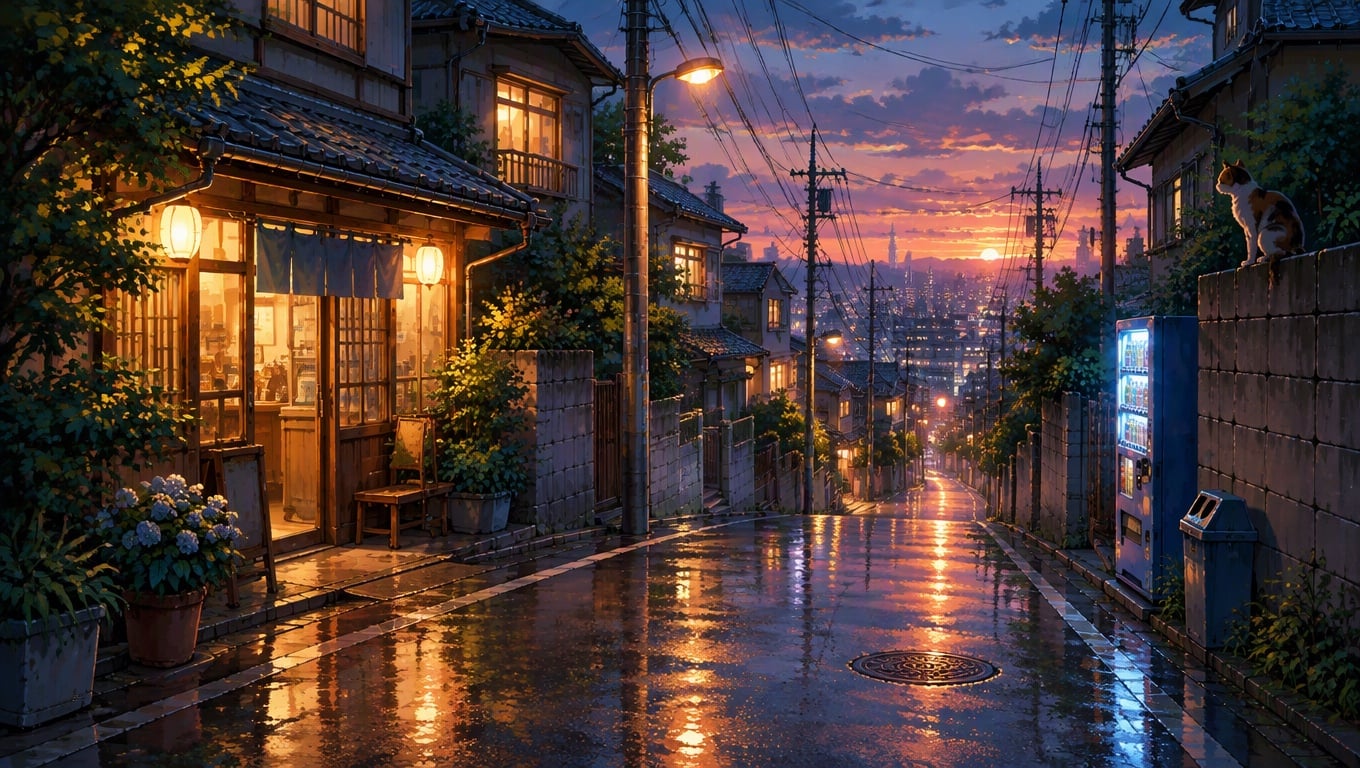 Tokyo Street at Dusk