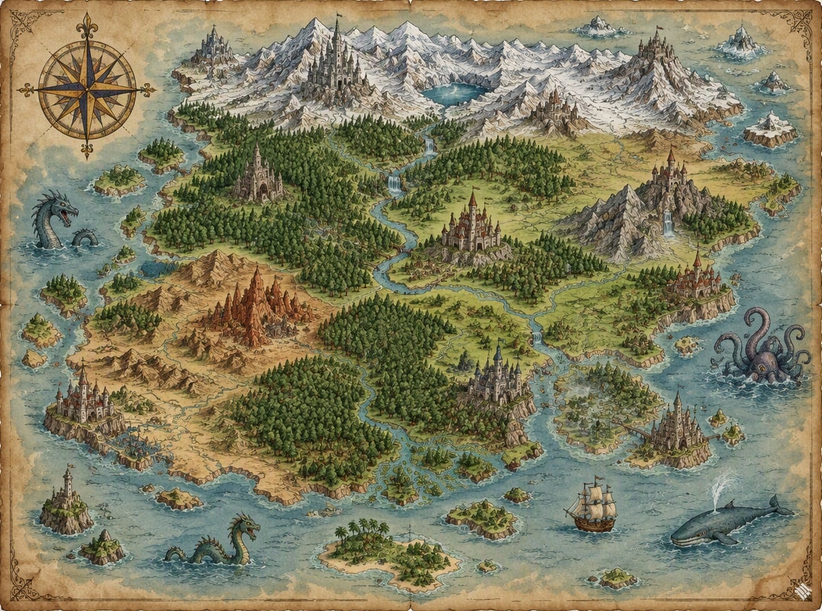 Fantasy World Map