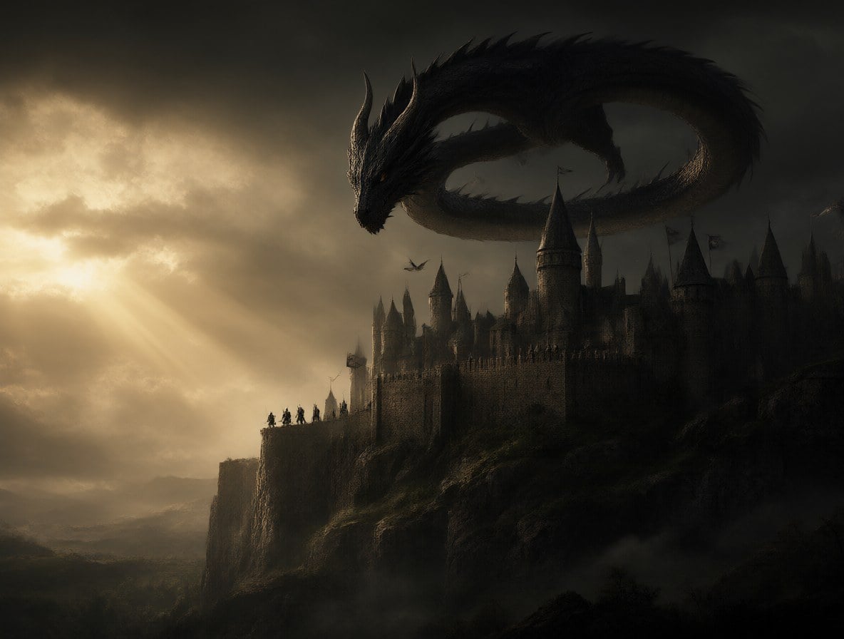 Dragon Over the Castle