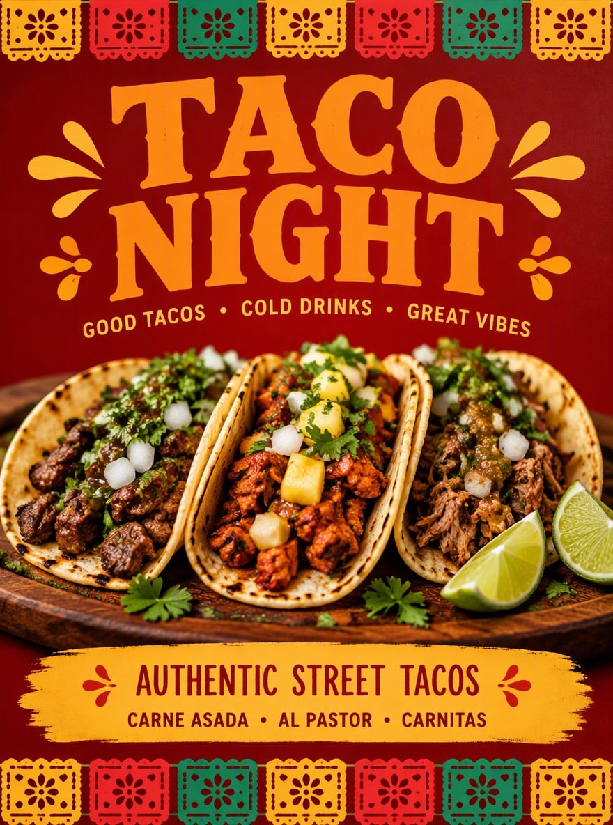 Flyer soirée tacos