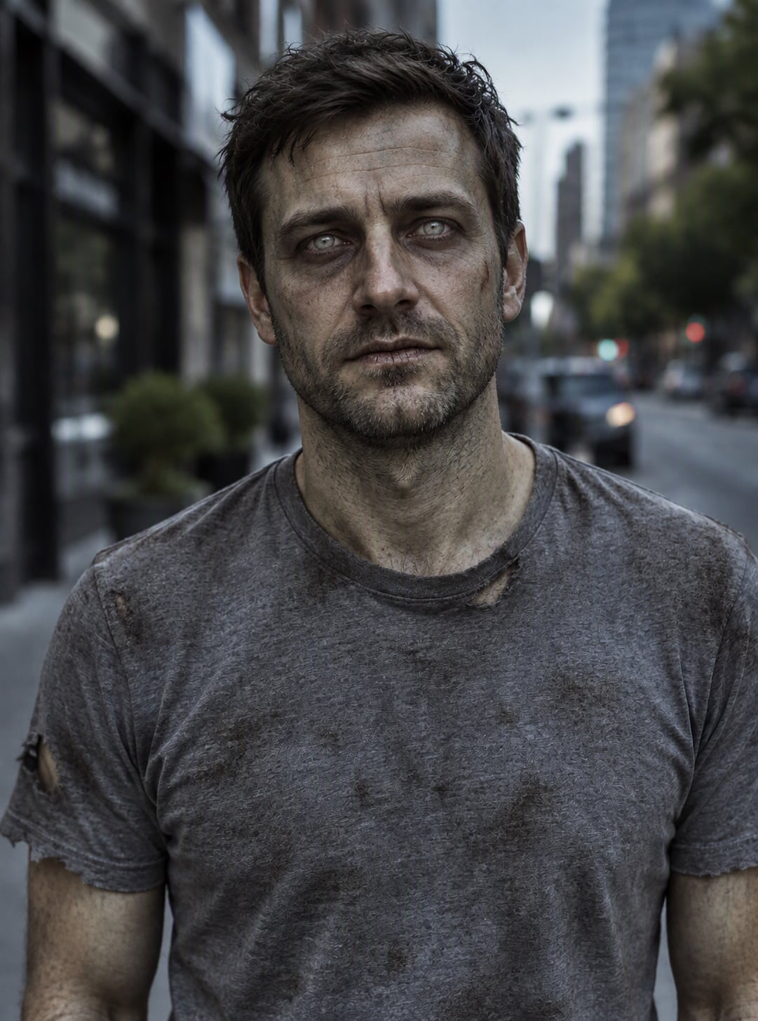City Street Selfie - AI Zombie Filter