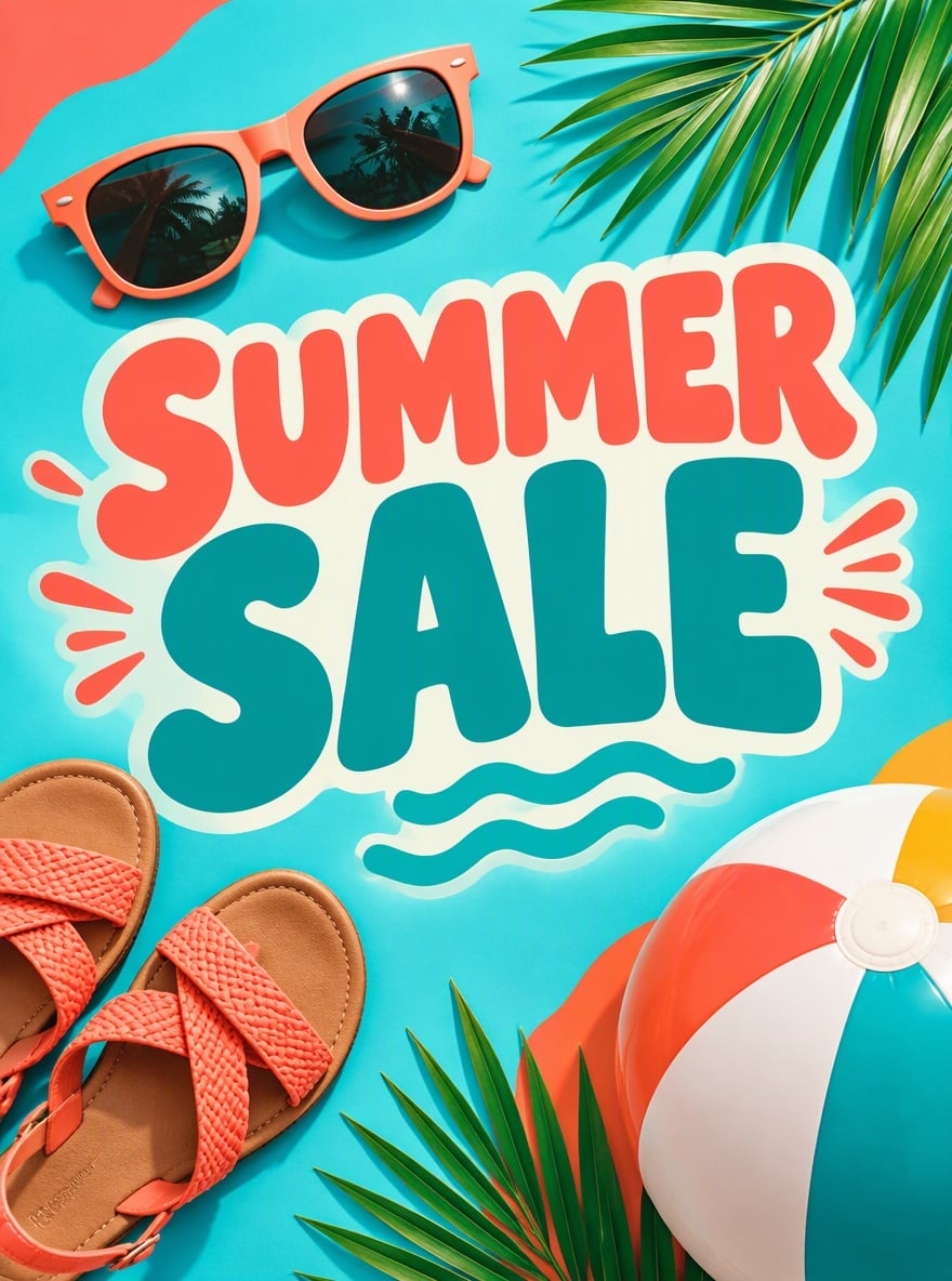 Flyer soldes d'été