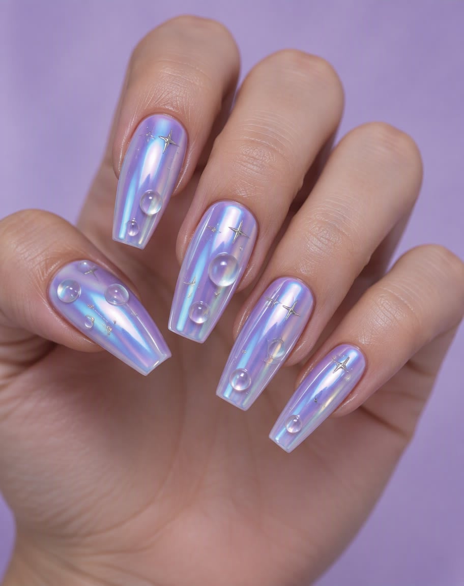 Chrome-Aurora-Nägel