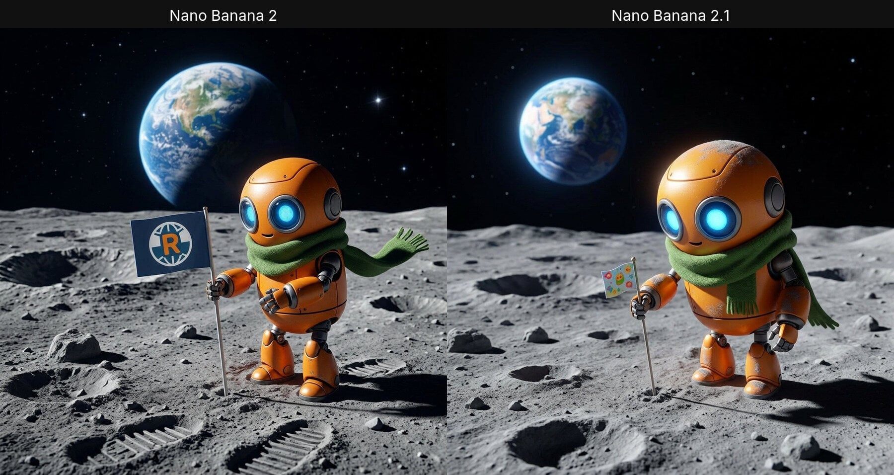 Reference edit on the Moon: Nano Banana 2 vs Nano Banana 2.1