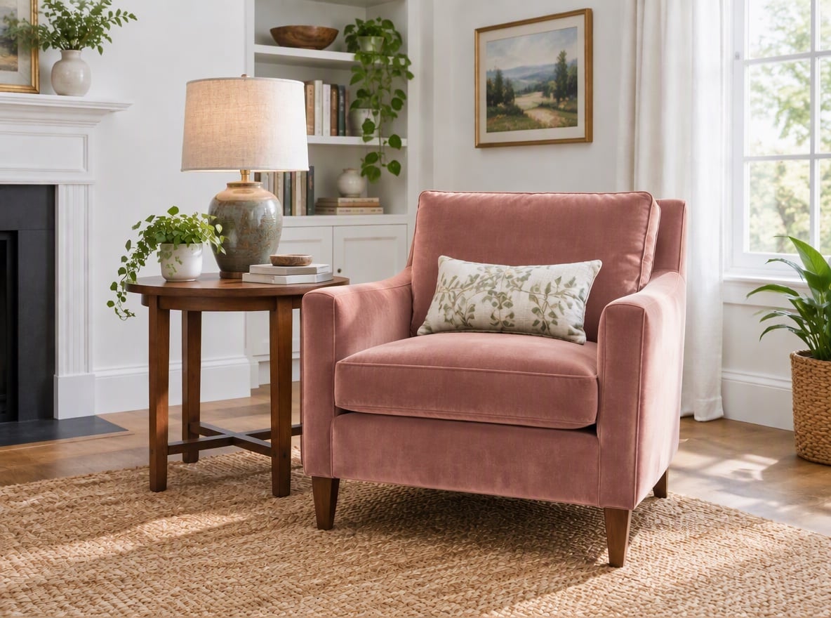 Dusty Rose Armchair