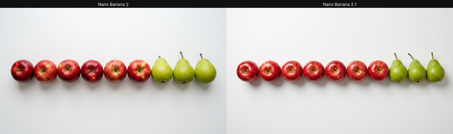 Nano Banana 2 vs Nano Banana 2.1 counting test