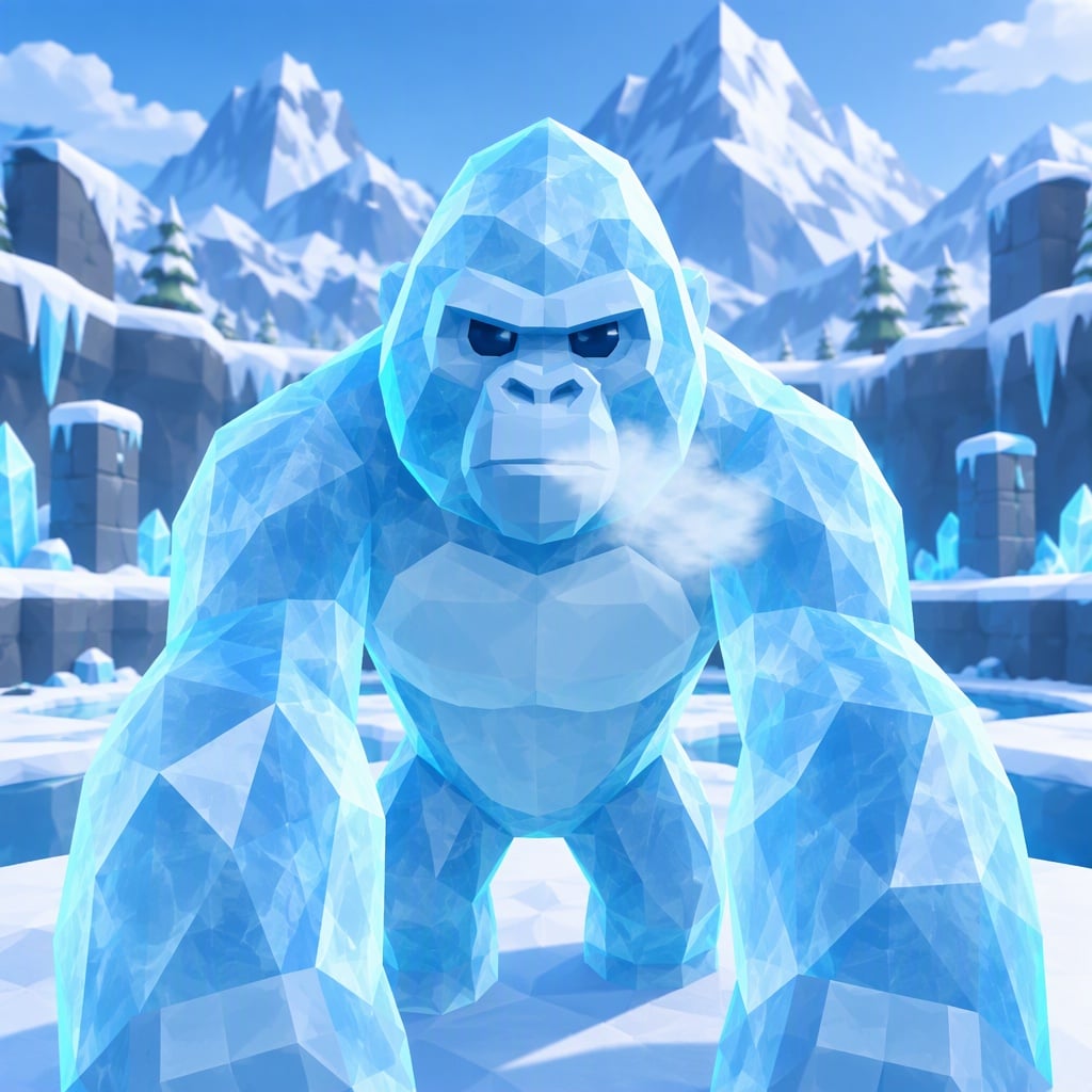 Ice Crystal Gorilla