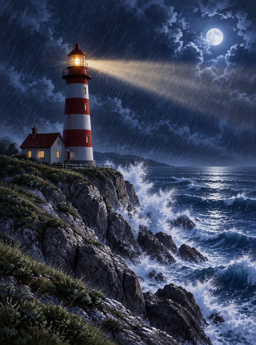 Lighthouse Storm