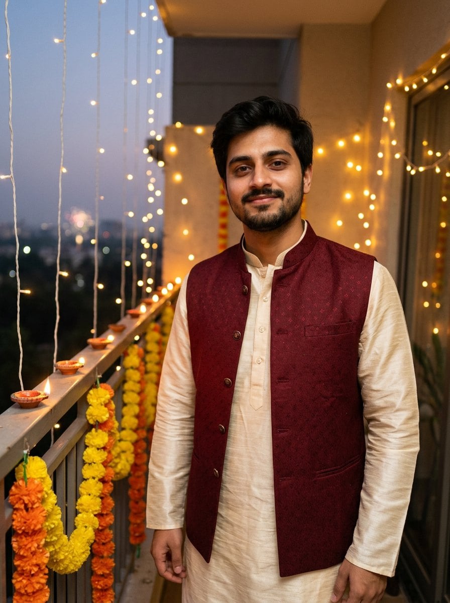 Ragazzi: kurta e giacca Nehru