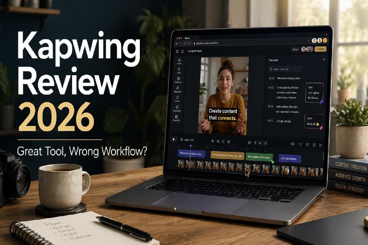 Cover Image for Kapwing Review 2026: Great Tool, Wrong Workflow?