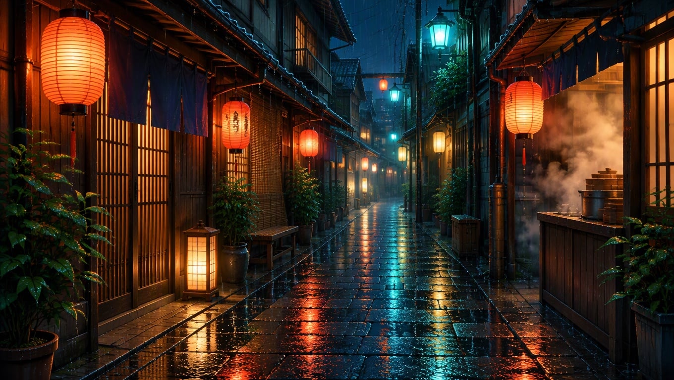 Lantern Alley Rain