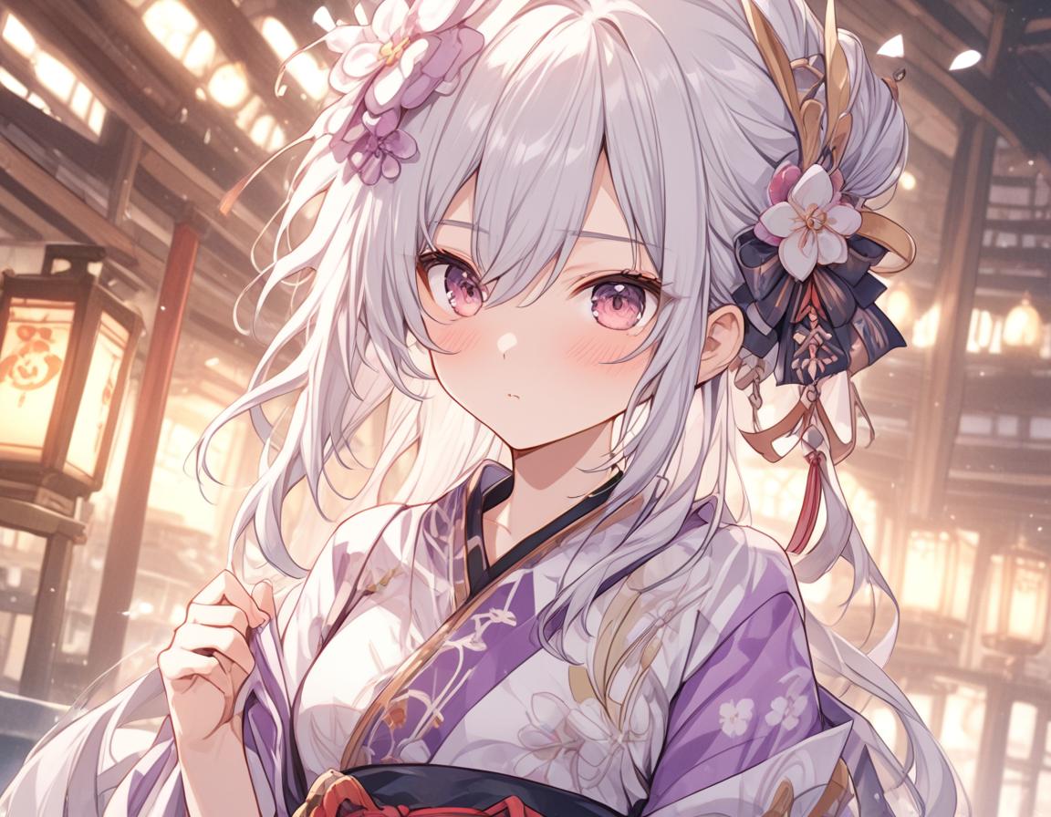 Loli Girl in Traditional Kimono - GoEnhance AI