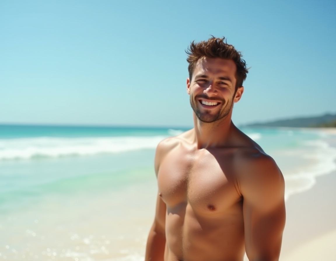 BoyFriend in the beach - GoEnhance AI